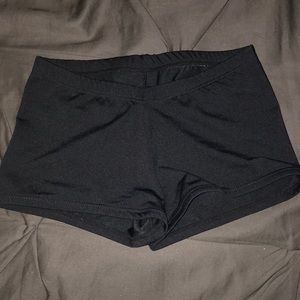 Black dance/ running/ workout shorts